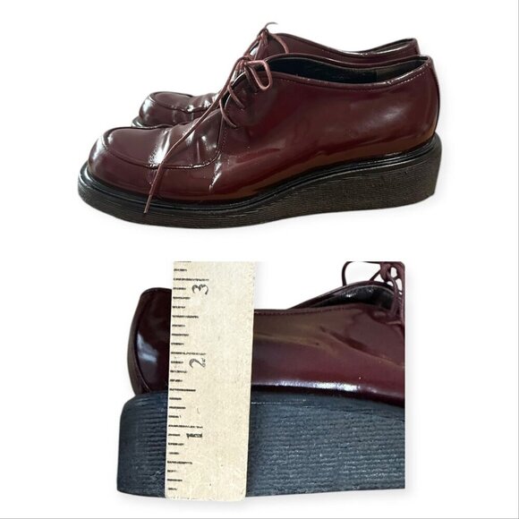 Very Rare Vintage Granello‎ (Prada) Lace Up Wedge Shoes, Size 38EU - Picture 9 of 12